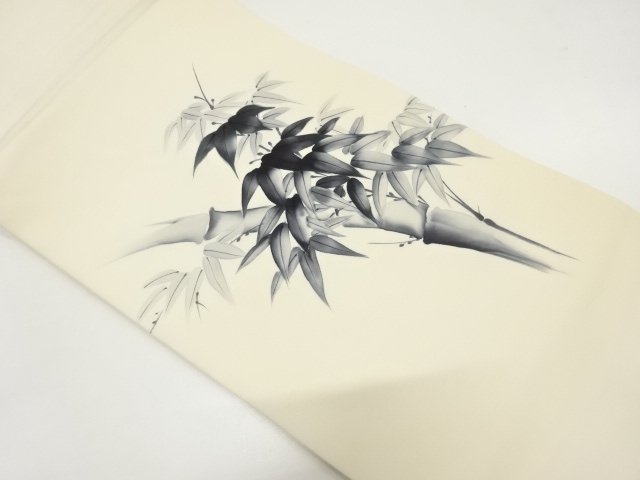 JAPANESE KIMONO / NAGOYA OBI / SHOZE / BAMBOO GRASS / ARTIST WORK
